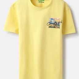 United Colors of Benetton Girls Graphic Printed Pure Cotton Longline T-shirt-picture-28