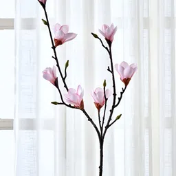 Home Centre Pink & Brown Magnolia Artificial Flower-image-40