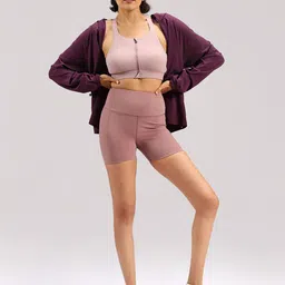 Blissclub Women Skinny Fit High-Rise Training or Gym Shorts-34