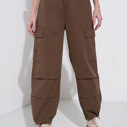 SF JEANS by Pantaloons Women High-Rise Cargos Trousers-image-51