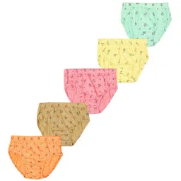 YELLOWDELIGHT Girls 5Pcs Printed Cotton Basic Briefs YD 701 Rosy Girls Panties 9-10y-5p-image-59