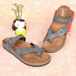 Lavie Women Open Toe Flats with Buckles-image-78