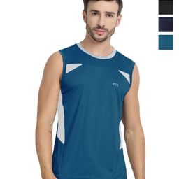 FTX Men Pack of 4 Dri-FIT Colourblocked Round Neck T-shirts-picture-42