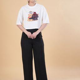 BAESD Printed Round Neck Pure Cotton T-Shirt With Trouser-image-65