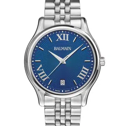 Balmain Men Textured Round Foldover Regular Analogue Watch - B13413391-2