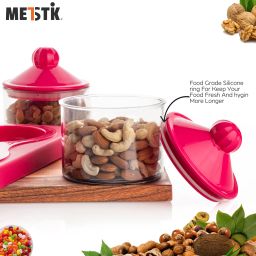 metstik Serving Set, Bowl, Bowl Set, Airtight Container With Tray And Lid Bowl, Container, Tray, Plate Serving Set image 2