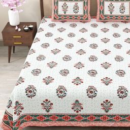Myntra Elegant Homes 180 TC King Bedsheet with 2 Pillow Covers-picture-2