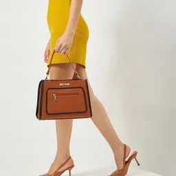 FARGO Vegan Leather Mila Structured Handheld Bag-30