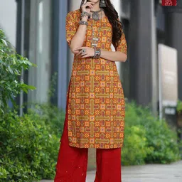 Moda Rapido Selection Of 2 Ethnic Motifs Printed Straight Kurtas-image-31