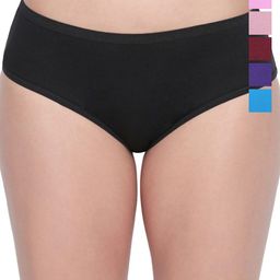 DHANDAI FASHION Pack Of 6 Pure Cotton Mid Rise Hipster Briefs Soft Cotton Panty (SC-M-8)Ml-image-28