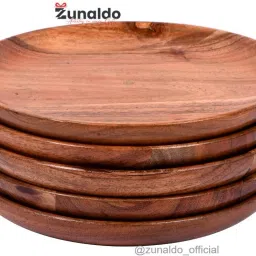 Wooden Serving Plate Set of 5 Dinner Plate-image-45