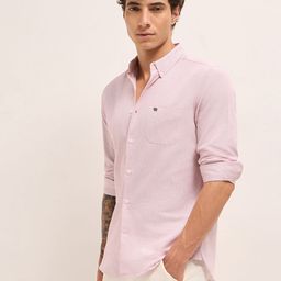 THE BEAR HOUSE Men Slim Fit Pinstripes Striped Button-Down Collar Casual Shirt-picture-32