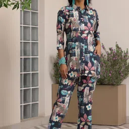 Libas Printed Shirt With Trousers-picture-5