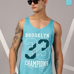 Rodzen Pack Of 2 Printed Round Neck Sleeveless Basic Innerwear Vests-image-2