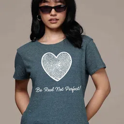 Moda Rapido Women Graphic Printed Round Neck Cotton T-shirt-picture-42
