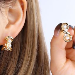 VIEN Contemporary Drop Earrings-image-72
