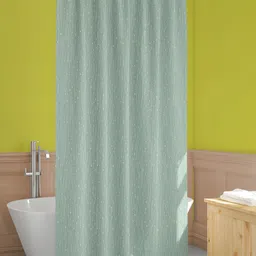 ArtzFolio Sea Green & Cream Printed Waterproof Shower Curtains-image-73