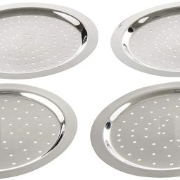 Stainless Steel Heavy Gauge Ciba/Lids/Tope Cover Set of 3 Pcs sizes 12to14 (20Cm, 21.3Cm, 22.8Cm) 20 inch, 21.3 inch, 22.8 inch Lid Set-32