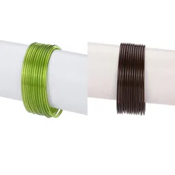 1ST TIME Set Of 24 Green Alloy Bangles-picture-24