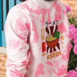 DressBerry Chic Stylish Dyed & Printed Cotton Terry Boxy Sweatshirt-picture-17