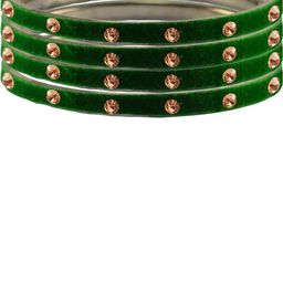 Vidhya Kangan Green Brass Bangles-image-93