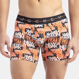Jockey Printed Mid-Rise Short Trunks NY03-0105-BLWHF-Flamingo-picture-13