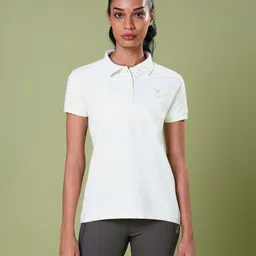 Technosport Women Polo Collar UPF50 Slim Fit T-shirt-image-95