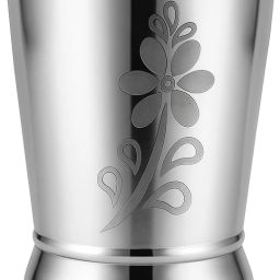 (Pack of 6) Stainless Steel Glass Brezza 11cm Height Shagon Glass Set Water/Juice Glass-17