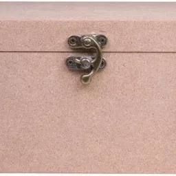 MDF Box with Latch Square endless handcraft creative possibilities (12 X 6 X 4)-20