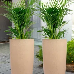 18 Inch Tower Pots with Saucer Tray Planter-70