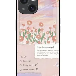 QRIOH Floral Printed iPhone 15 Back Case Mobile Accessories-picture-0