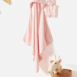 Juniors by Babyshop Pink Printed 210 GSM Cotton Bath Towel-23