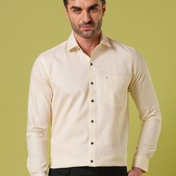 John Philips Men India Slim Fit Solid Spread Collar Formal Shirt-image-89
