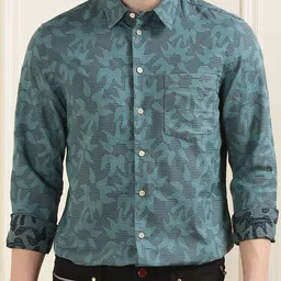 PS By Paul Smith Men Slim Fit Floral Opaque Printed Casual Shirt-image-5