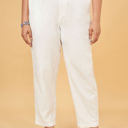 Honey Curvytude by Pantaloons Women Plus Size Regular Fit High-Rise Trouser-image-62