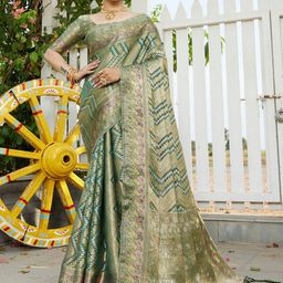 K 5 Fashion Organza Saree-image-83