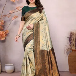Shriyangan Woven Design Zari Pure Silk Kanjeevaram Saree-image-53