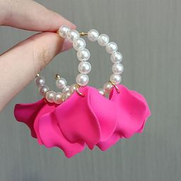 StyleCast x Revolte Leaf Shaped Half Hoop Earrings image 5