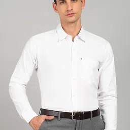 ELLIPSE Spread Collar Cotton Formal Shirt-image-62