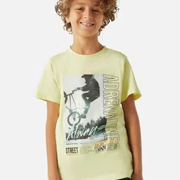 Juniors by Babyshop Boys Typography Printed Raw Edge T-shirt-image-21