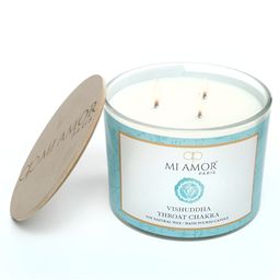 MI AMOR PARIS Throat Chakra White 3 Wick Jar Candle-image-95