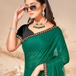 Anouk Rustic Poly Chiffon Saree image 5