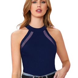 unianta Women Halter Neck Fitted Top-image-68