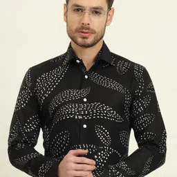 WYRE Men Slim Fit Spread Collar Floral Printed Cotton Formal Shirt-picture-43