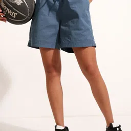 Basics By Tokyo Talkies Women Regular Fit Mid-Rise Shorts-picture-14