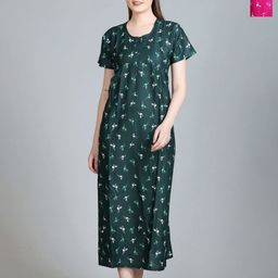 TRUDO Printed Maxi Nightdress-image-100