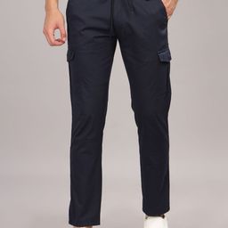 THE BEETEL HOUSE Men Smart Slim Fit Cargos Trousers-picture-19