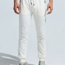 DOMIN8 Men Pure Cotton Mid-Rise Stretchable Cut & Sew breathable Joggers-image-86