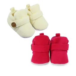 NESKA MODA Pink Cotton Booties-87