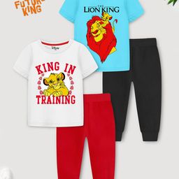 Disney By Miss and Chief Boys Printed Night suit-image-90